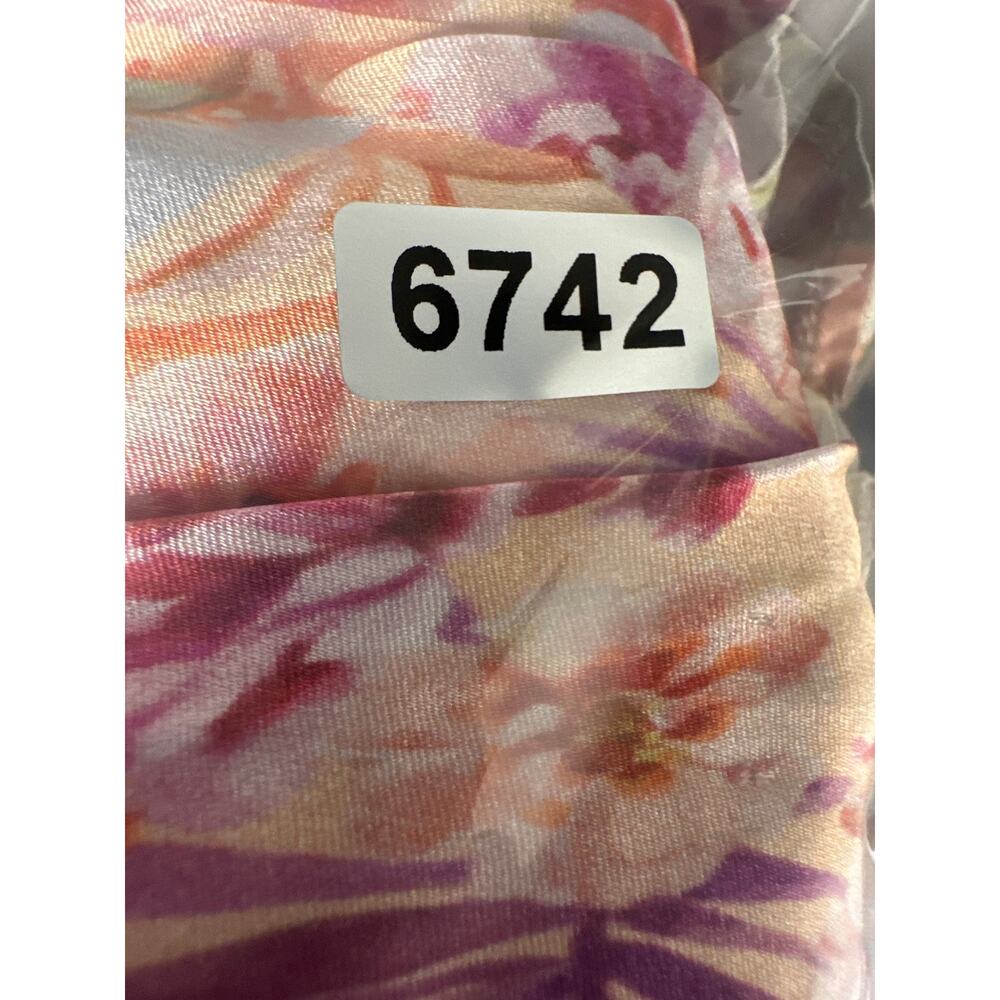 AMUR Kallia Jumpsuit 100% Silk Floral Patchwork Strapless Wide Leg Multicolor 6 - Picture 10 of 10